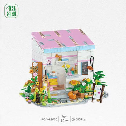 WL2033 2034 2035 2036 Mini Bricks assembly DIY toy building blocks Fairy Tale Town Street Scene Girls Holiday Gifts from China