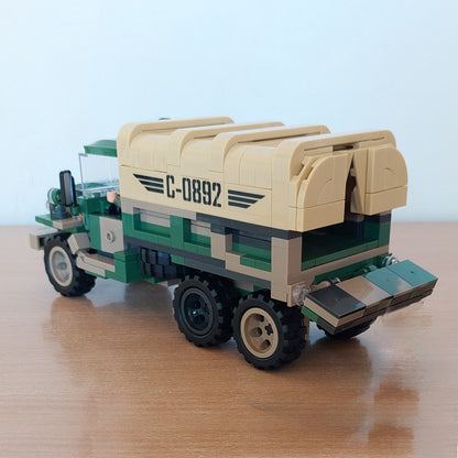 WOMA C0892 Static Version Military Soldier Truck Building Blocks 435pcs Bricks Toys from China Delivery.