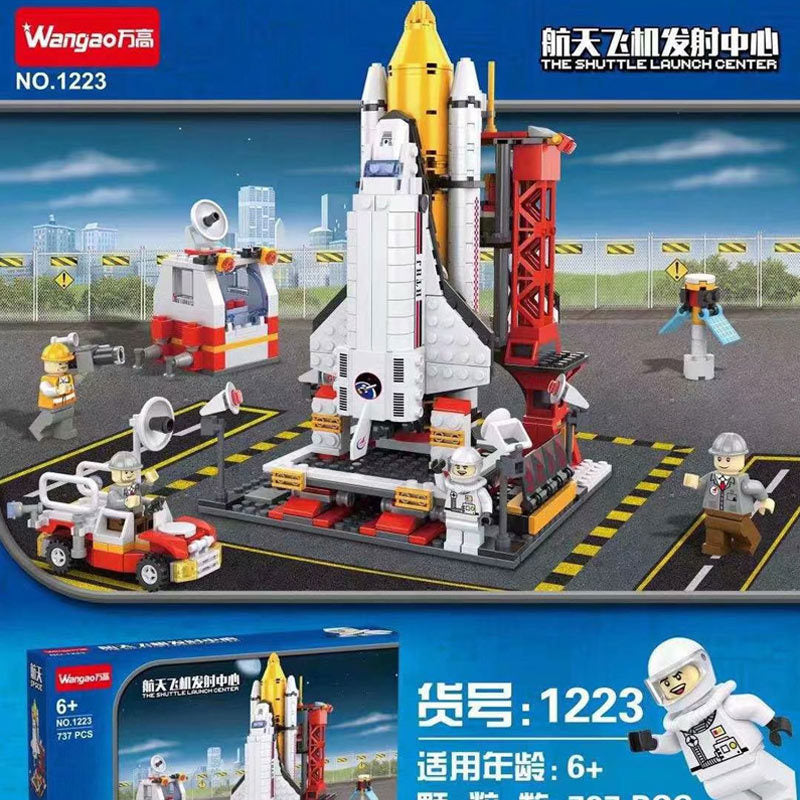 Wangao 1223 Idea Space Shuttle Launch Center building blocks 737pcs bricks Toys For Gift from China