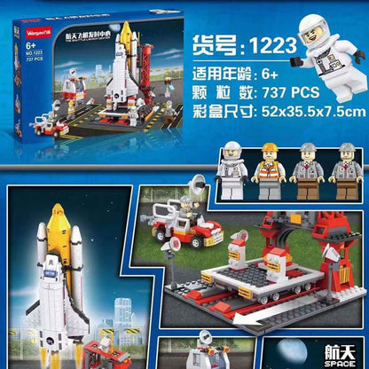 Wangao 1223 Idea Space Shuttle Launch Center building blocks 737pcs bricks Toys For Gift from China