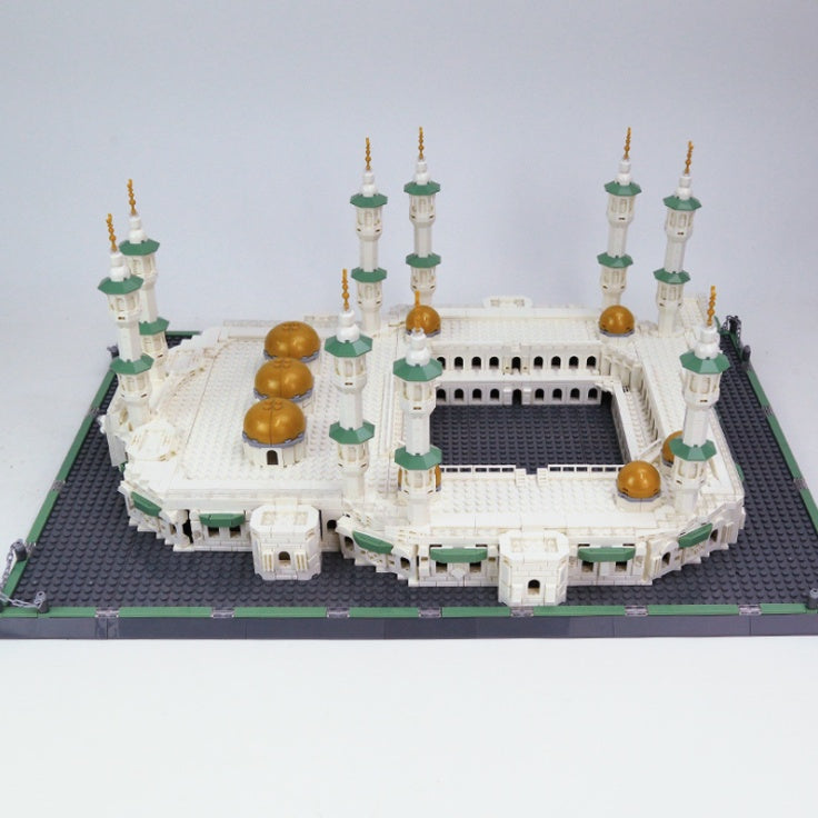Wange 6220 Saudi Arabia Grand Mosque Attractions Assembled Small Particles Adult Building Blocks Architectural Model Toys Ship From China