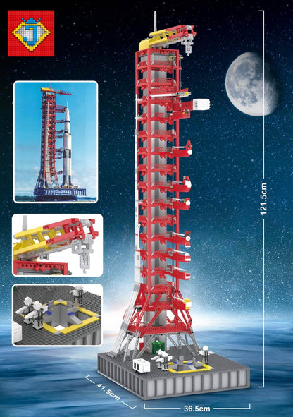 JACK 79002 NASA Apolo Saturn-V Launch Launchpad Tower 1:110