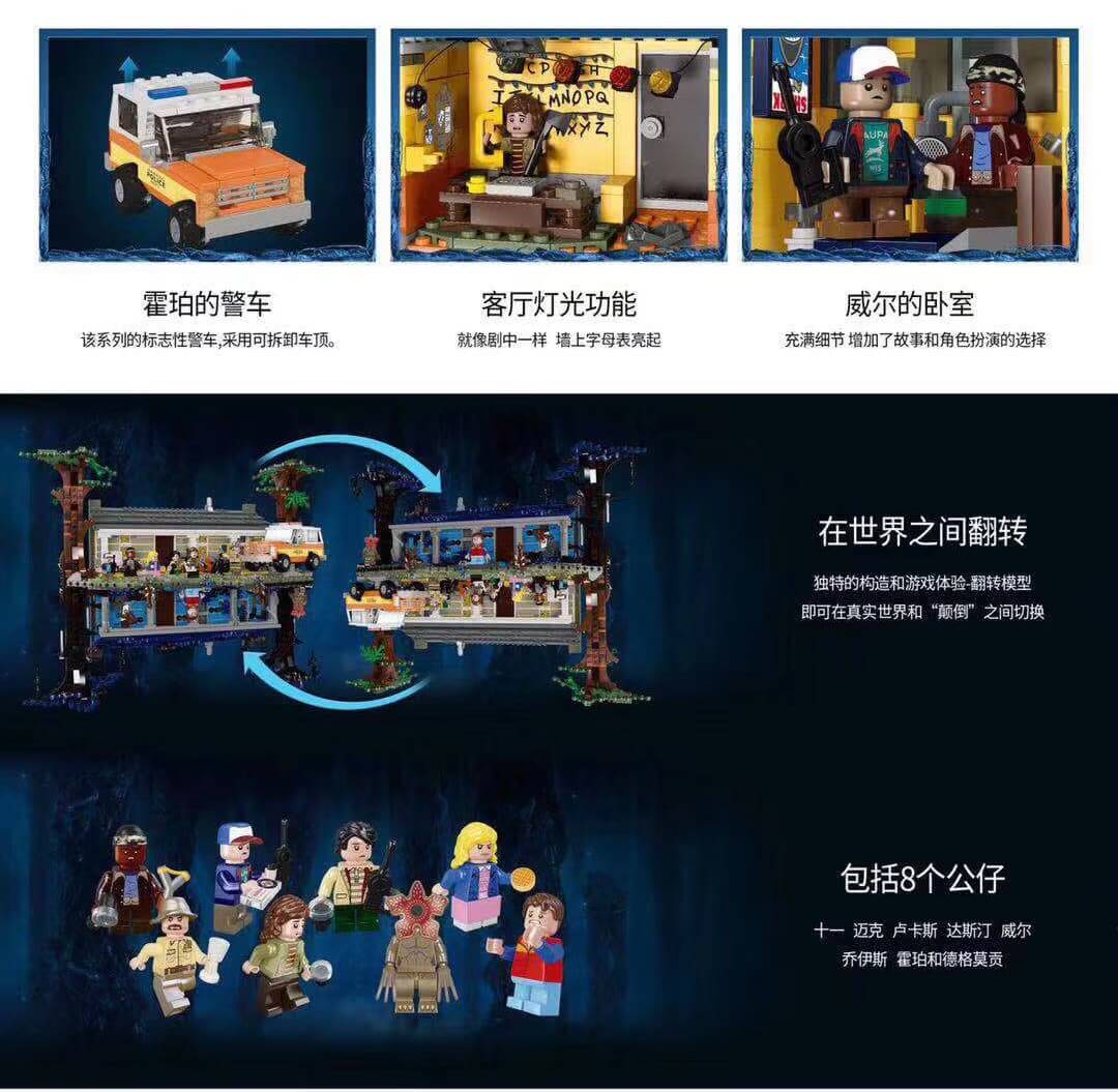 MOC 25010 Stranger Things The Upside Down Compatible 75810 25010