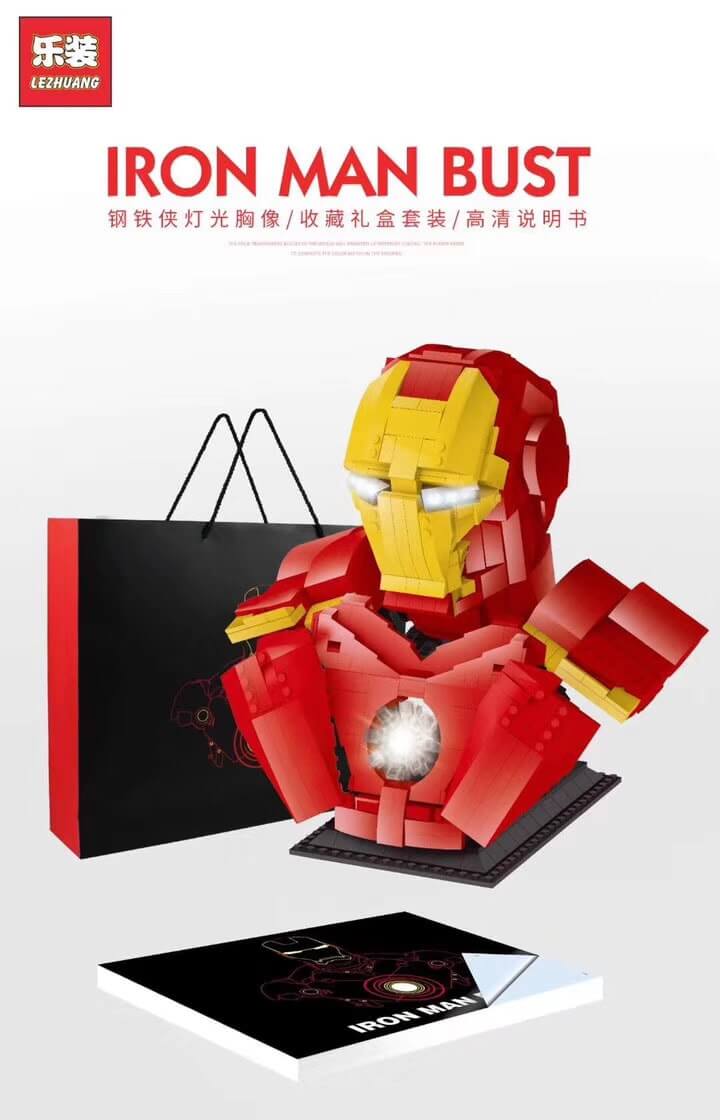 LEZHUANG 19303 Iron Man Bust 1:2 by ZetoVince