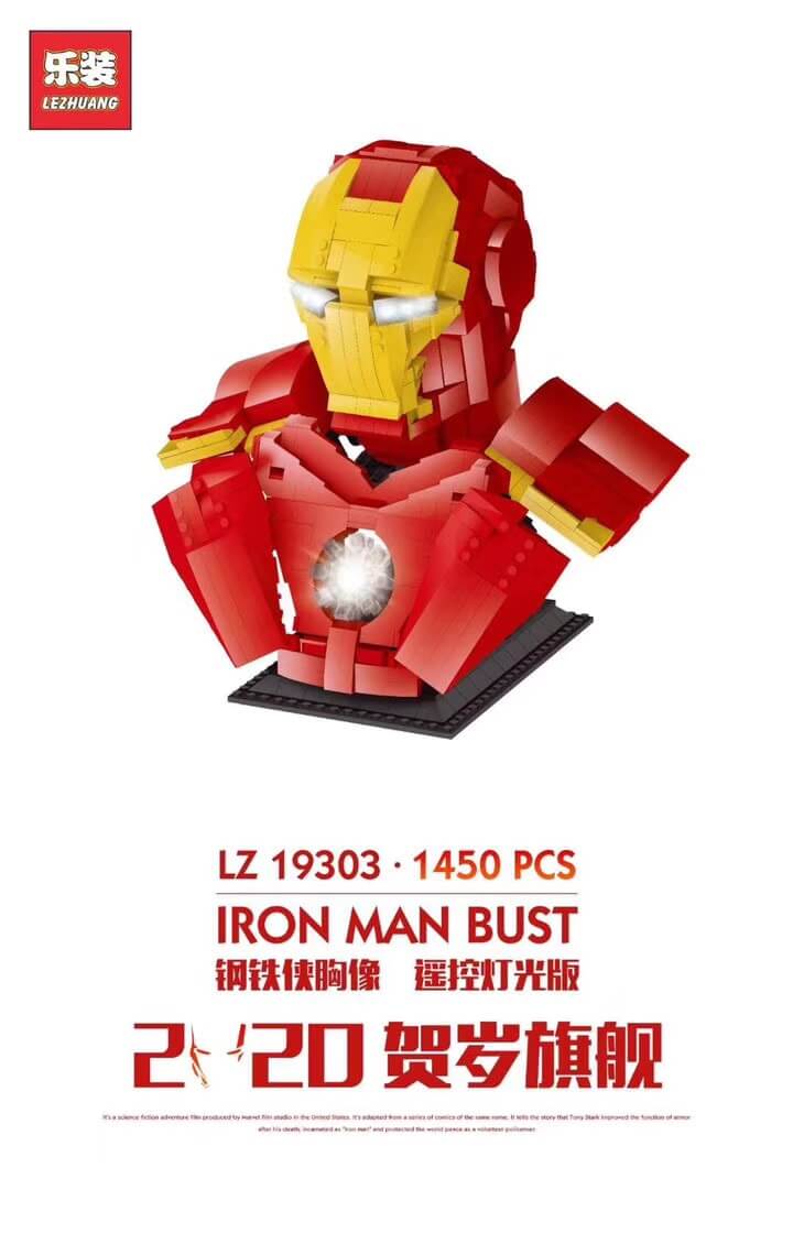 LEZHUANG 19303 Iron Man Bust 1:2 by ZetoVince