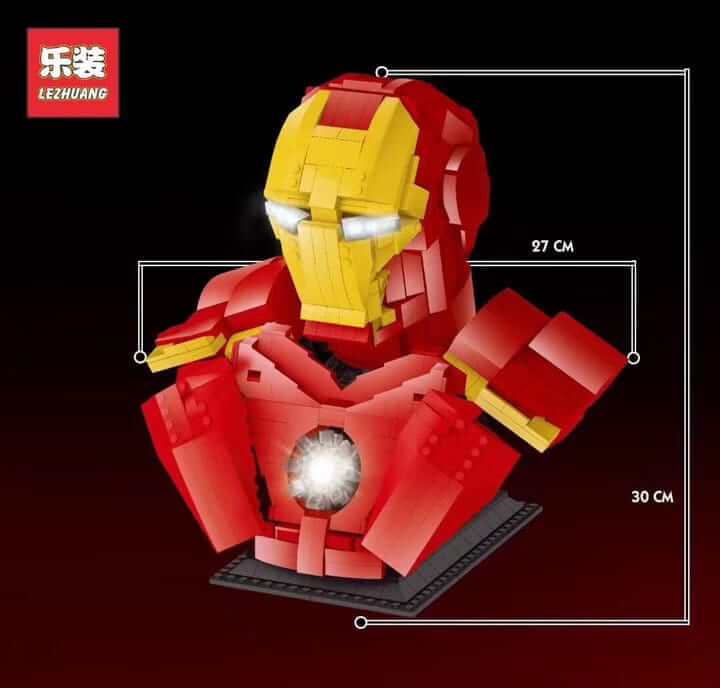 LEZHUANG 19303 Iron Man Bust 1:2 by ZetoVince
