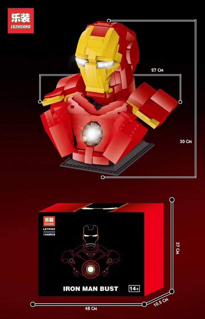 LEZHUANG 19303 Iron Man Bust 1:2 by ZetoVince