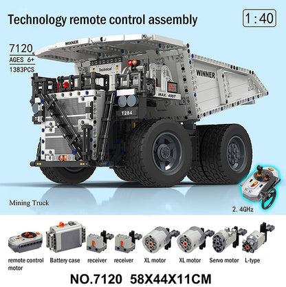 "Winner" 7120 Technic Mining Truck Building Blocks 1383pcs Bricks Toys Ship From Europe 3-7 Days Delivery