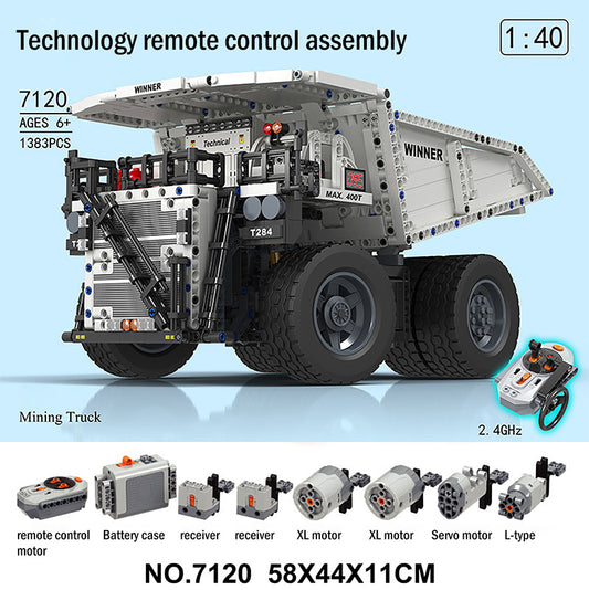 "Winner" 7120 Technic Mining Truck Building Blocks 1383pcs Bricks Toys Ship From Europe 3-7 Days Delivery