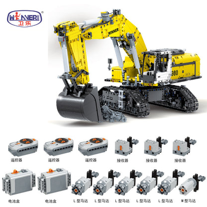 ‘Winner’7121 Technic Excavating Machinery building blocks 2071pcs bricks Toys For Gift Ship From Europe 3-7 Days Delivery