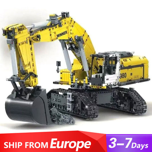 ‘Winner’7121 Technic Excavating Machinery building blocks 2071pcs bricks Toys For Gift Ship From Europe 3-7 Days Delivery