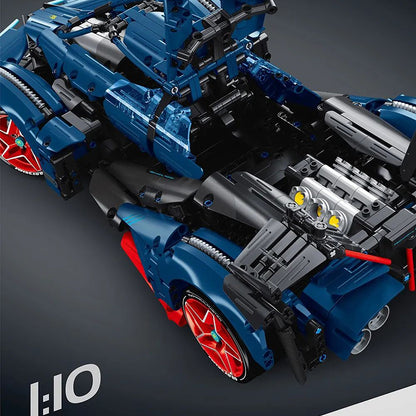 [Without Motor] IM.Master 9807 Technic 1:10 V12 ROADSTER Super Car Static Version Building Blocks 1947pcs Bricks Toys From China Delivery.