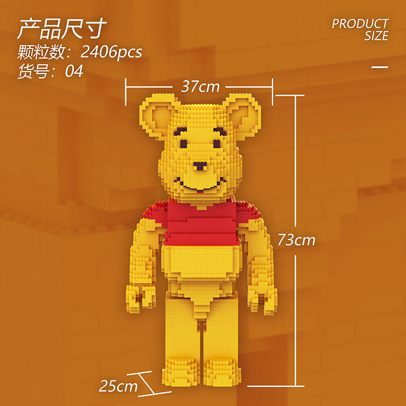 X004 Idea Series Winnie the Pooh Building Block model 2406pcs from China
