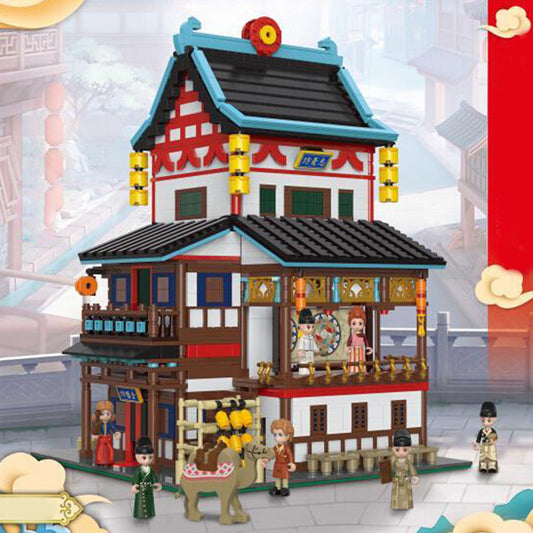XINGBAO 01032  Tang Dynasty "The Changlefang" Chinese Ancient Places of entertainment Building Blocks 2411pcs Bricks Toys Model from China