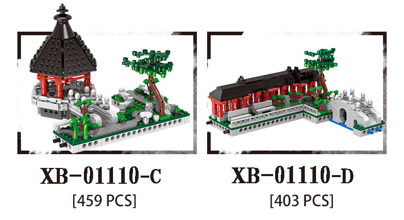 XINGBAO 01110 City Street Ancient Chinese Architecture Suzhou Garden Model Kit Building Blocks Kids Toys Brick Gift From China