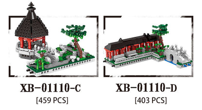 XINGBAO 01110 City Street Ancient Chinese Architecture Suzhou Garden Model Kit Building Blocks Kids Toys Brick Gift From China
