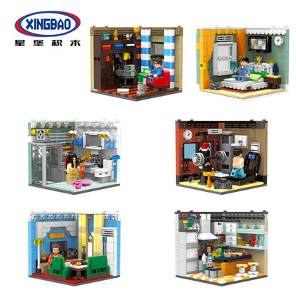XINGBAO 01401 City Series Living House Action Figure Model Kit Building Blocks Bricks Educational Toys For Children DIY Gifts From China
