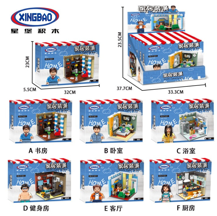 XINGBAO 01401 City Series Living House Action Figure Model Kit Building Blocks Bricks Educational Toys For Children DIY Gifts From China
