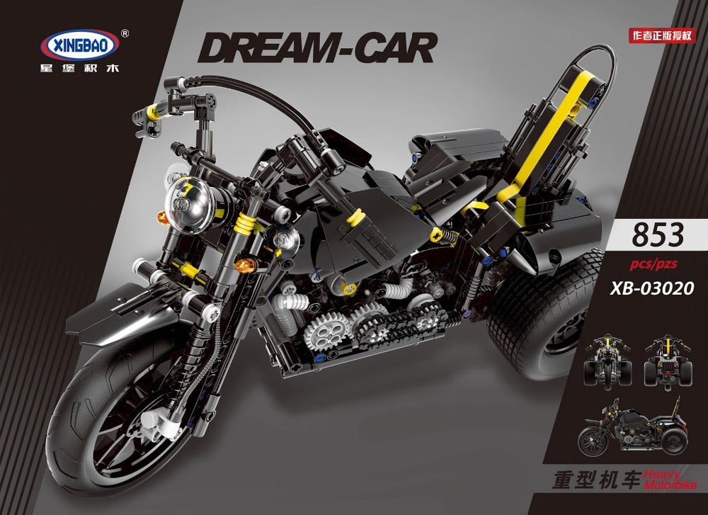 XINGBAO 03020 Technic MOC R1200 GS Heavy Harlan motorcycle Model Building Blocks Toys for children Bricks brinquedos Gifts From China