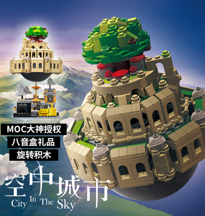 XINGBAO 05001 MOC Idea Series City of Sky  Castle Model Building blocks Music Box Compatible Lepining Toys For Children Bricks From China