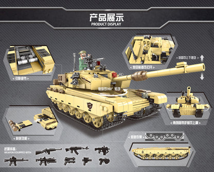 XINGBAO 06021 Military Series Tank Fighter Air Gunboat Armored Vehicle Helicopter Educational Toy Compatible Bricks From China