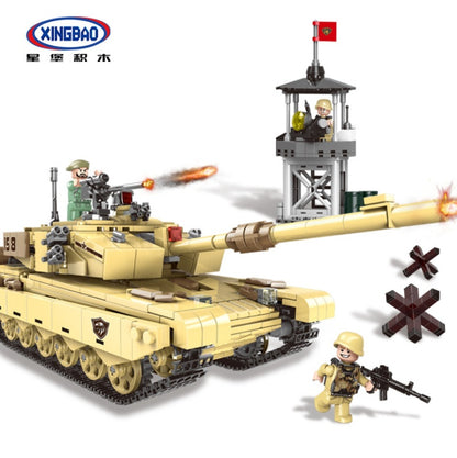 XINGBAO 06021 Military Series Tank Fighter Air Gunboat Armored Vehicle Helicopter Educational Toy Compatible Bricks From China