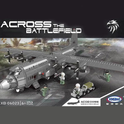 XINGBAO 06023 Military Through The Battlefield Series AC130 Air Gunboat Model Educational Toy Compatible Bricks From China