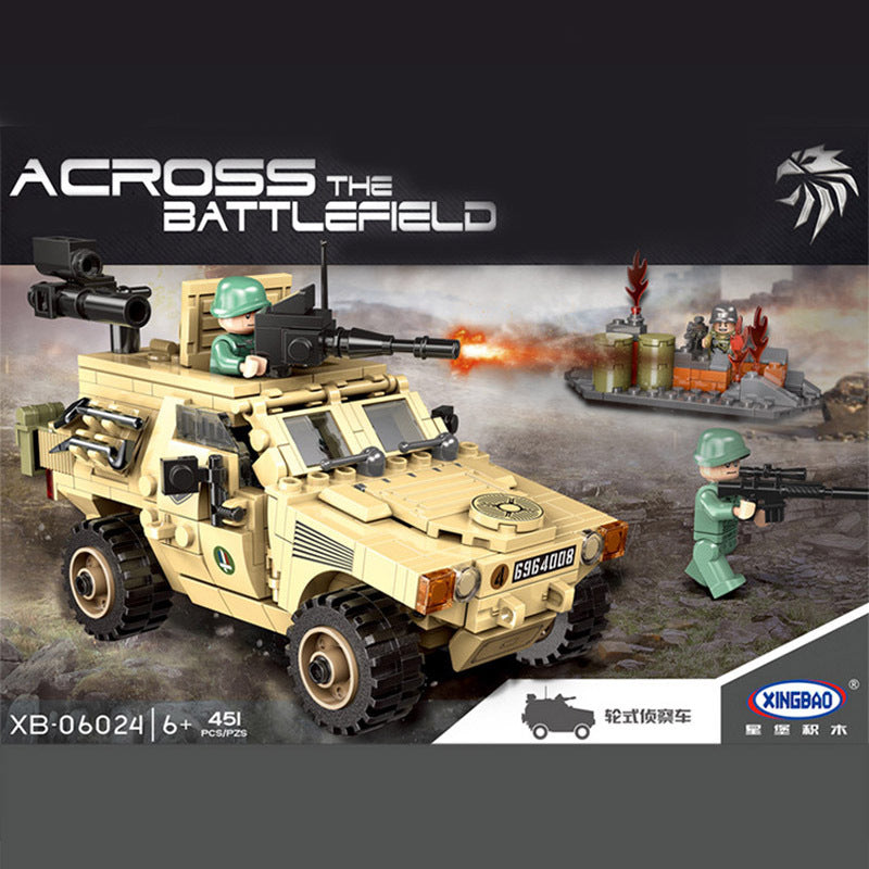 XINGBAO 06024  Military Detective Car Educational Toy Compatible Bricks From China
