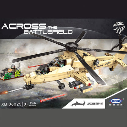XINGBAO 06025 Military LUZ10 Helicopter Educational Toy Compatible Bricks From China