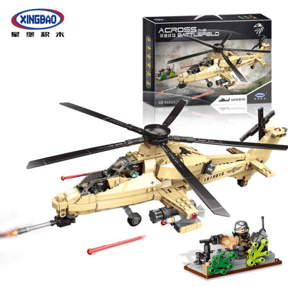 XINGBAO 06025 Military LUZ10 Helicopter Educational Toy Compatible Bricks From China