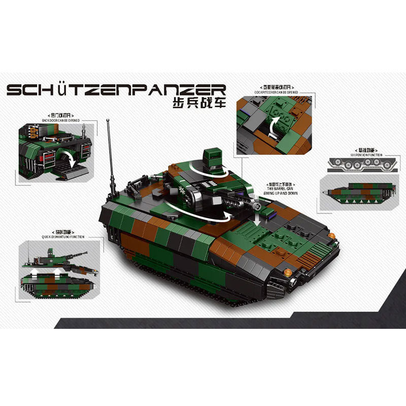 XINGBAO  06042 Military Series Schutzenpanzer Building Blocks 1238pcs Bricks Toys Model from China