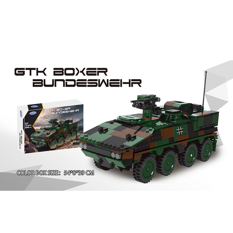 XINGBAO 06043 Moca Military GTK Boxer Bundeswehr Model Building Blocks 808pcs Bricks Toys From China