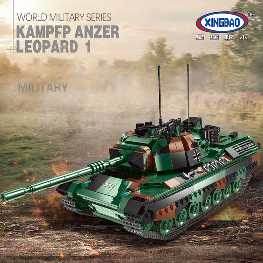 XINGBAO 06049 Military Series Kampfpanzer Leopard 1 Building Blocks 1145pcs Bricks From China.
