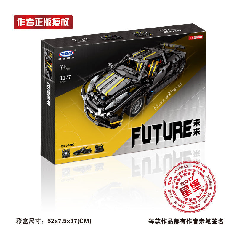 XINGBAO 07002 NEW TECHNIC Car Series Racing Racing Future Building Blocks Model Kids Toys MOC Assassin X19 Bricks Gifts From China