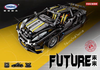 XINGBAO 07002 NEW TECHNIC Car Series Racing Racing Future Building Blocks Model Kids Toys MOC Assassin X19 Bricks Gifts From China