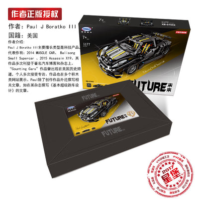 XINGBAO 07002 NEW TECHNIC Car Series Racing Racing Future Building Blocks Model Kids Toys MOC Assassin X19 Bricks Gifts From China