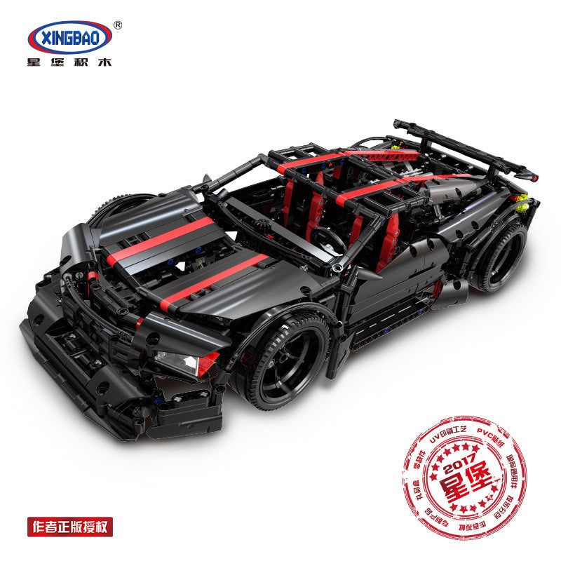XINGBAO 07003 NEW TECHNIC Car Series Racing Racing Future Building Blocks Model Kids Toys MOC Assassin X19 Bricks Gifts From China