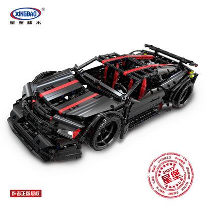 XINGBAO 07003 NEW TECHNIC Car Series Racing Racing Future Building Blocks Model Kids Toys MOC Assassin X19 Bricks Gifts From China