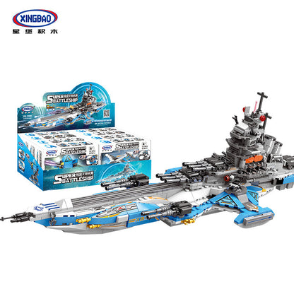 XINGBAO 13001 Military Super Battleship building kits blocks kids toys bricks sets aircraft Children Gifts From China