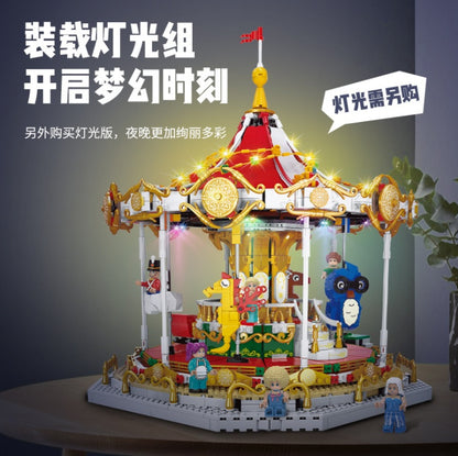 XINGBAO 30001 City Idea Series City Friends Andersen's Fairytales Carousel Model Building Blocks Kids Toys Merry-Go-Round Bricks From China