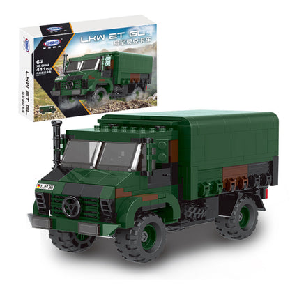 XINGBAO XB-06044 Military ORV Unimog Truck Batisbricks Building Block ww2 LKW 2T GL vehicle static version 411PCS bricks toy from China.