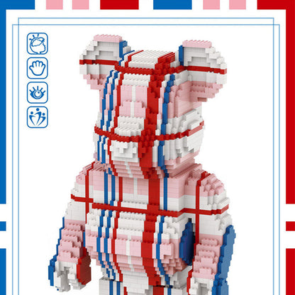 XJ10968 2586PCS Bricks Explosive Love Violent Bear Assembled Building Block Bear Birthday Gift DIY From China