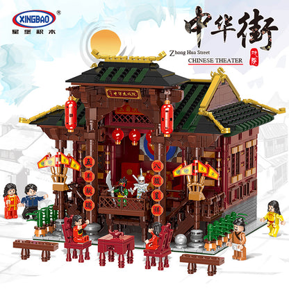 XINGBAO 01020 Creator Expert Series China Town Chinese TheaterSet Building Blocks 3820pcs Bricks Toys Model Gift From China