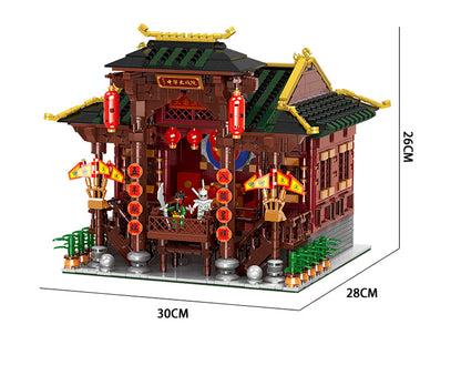 XINGBAO 01020 Creator Expert Series China Town Chinese TheaterSet Building Blocks 3820pcs Bricks Toys Model Gift From China