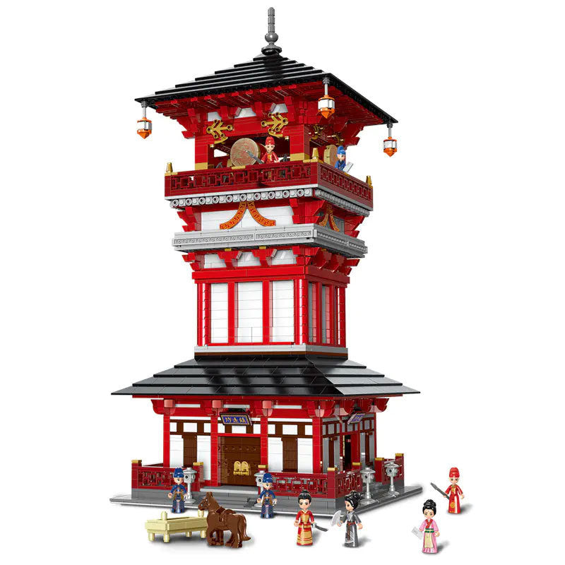 XINGBAO 01025 Creator Expert Series China Town Tang Dynasty MOC Series "Zhenyuanfang" Building Blocks 3295pcs Bricks Toys Model From China