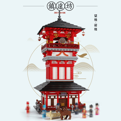 XINGBAO 01025 Creator Expert Series China Town Tang Dynasty MOC Series "Zhenyuanfang" Building Blocks 3295pcs Bricks Toys Model From China
