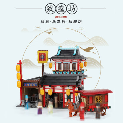 XINGBAO 01026 Creator Expert Series Zhiyuanfang Tang Dynasty Building Blocks 2451pcs Bricks Toys For Children Gift Ship From China