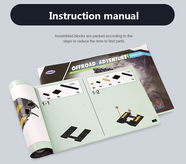 XINGBAO 03024 Offroad Adventure Set Building Blocks Bricks Toys for Kids Educational Off-road Truck Model Ship From China