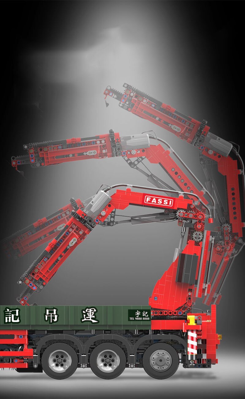 YC-GC008 Technic Series X-Tech：Scania Crane Lorry 3925pcs Building Blocks Ship From China