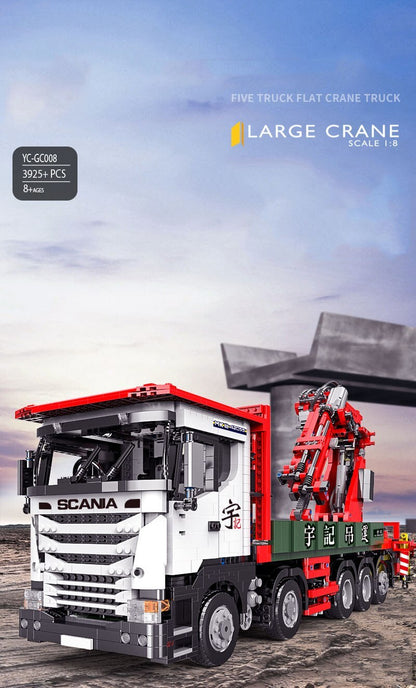 YC-GC008 Technic Series X-Tech：Scania Crane Lorry 3925pcs Building Blocks Ship From China